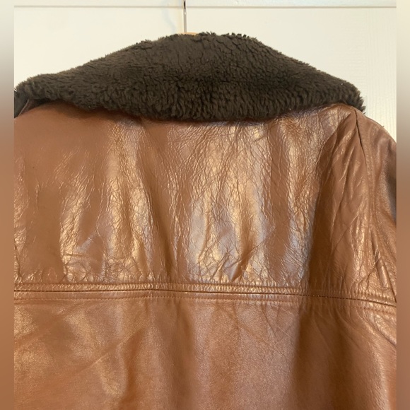 Vintage Robert Lewis Sherpa lined leather jacket, size 40 - Picture 10 of 11